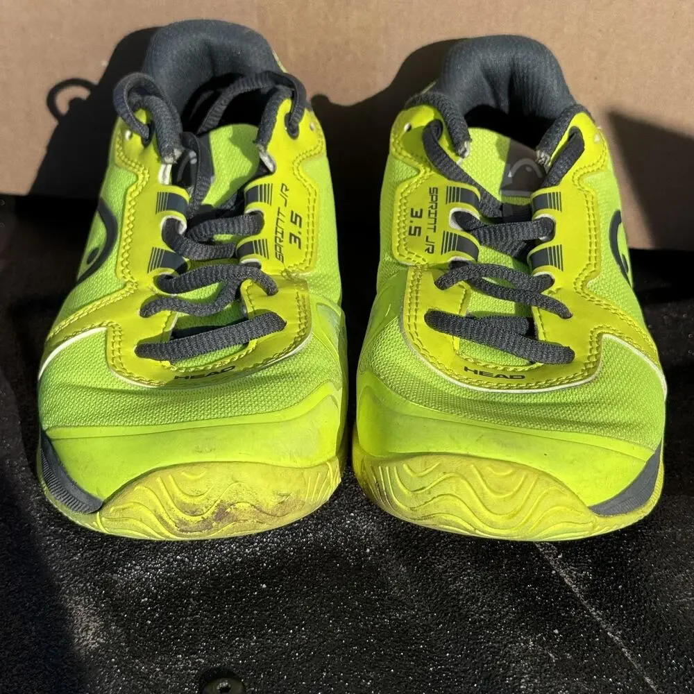 Head‎ Sprint 3.5 Junior Shoes Youth 4.5 Neon Yellow Pickleball Tennis 275102